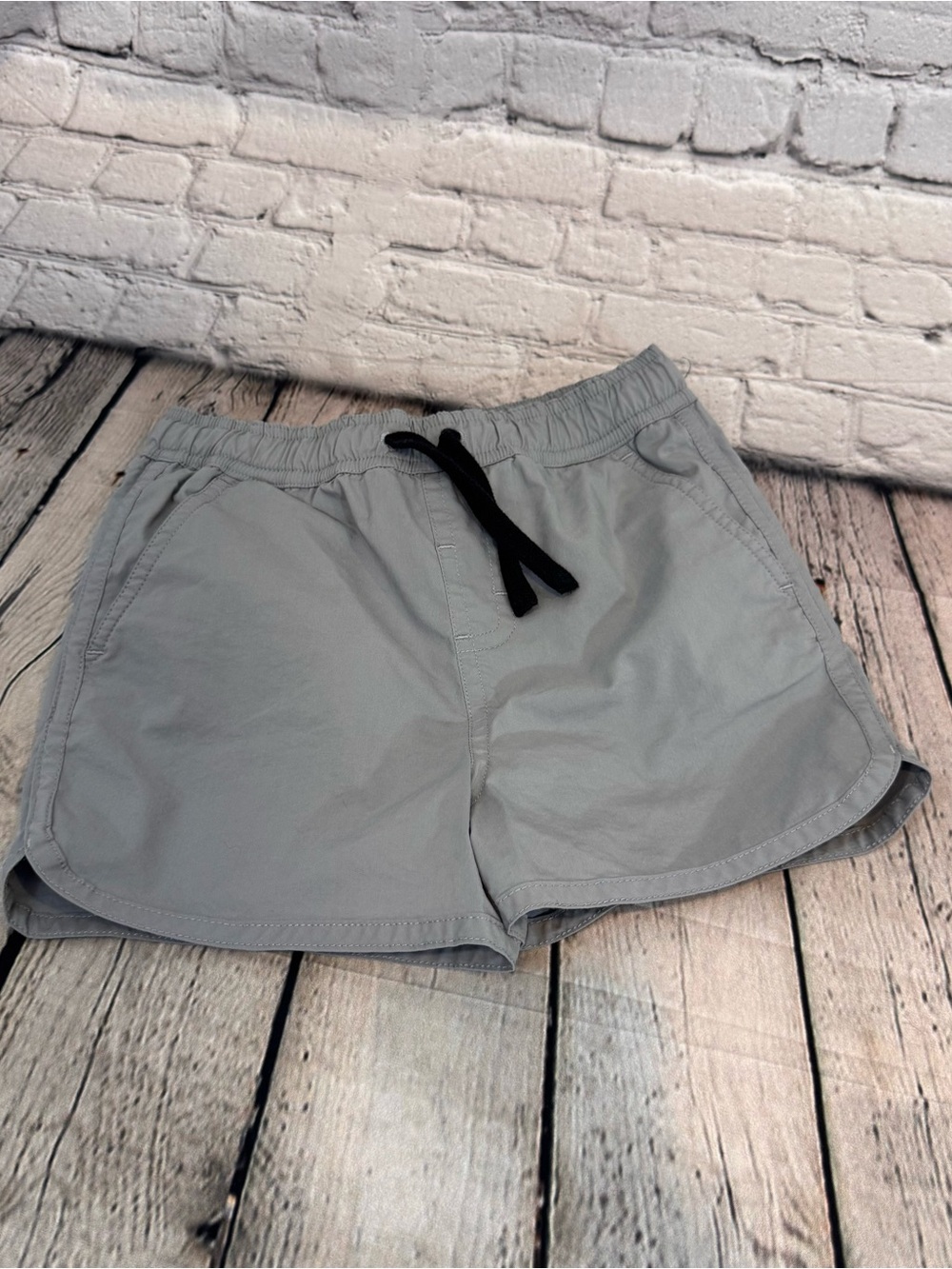 Barefoot Dreams Beach Gray Boy’s Swim Trunks